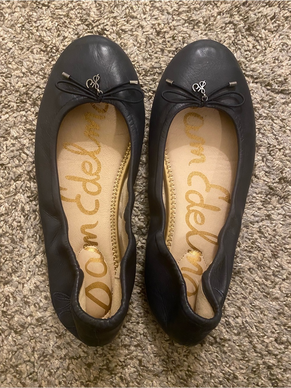 Sam Edelman Dark Navy Blue Felicia Ballet Flats